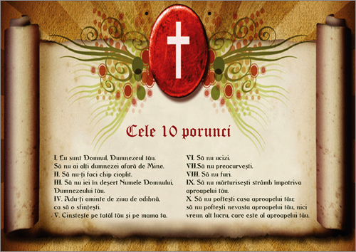 Poster- Cele 10 porunci... Poster- Cele 10 porunci...