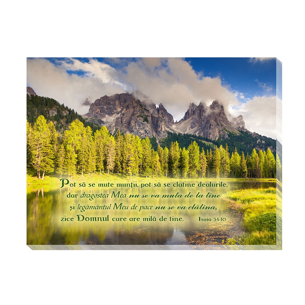 Tablou canvas (25x30cm) - Pot să se mute munții Tablou canvas (25x30cm) - Pot să se mute munții
