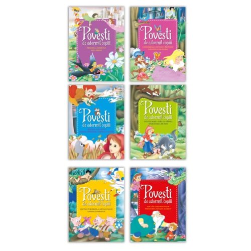 Cele mai frumoase povesti pentru toti copii - 6 carti cu povesti de adormit copii
