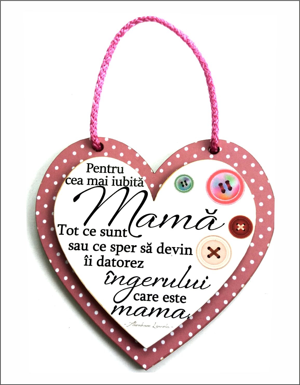 Placheta retro - Pentru cea mai iubita Mama