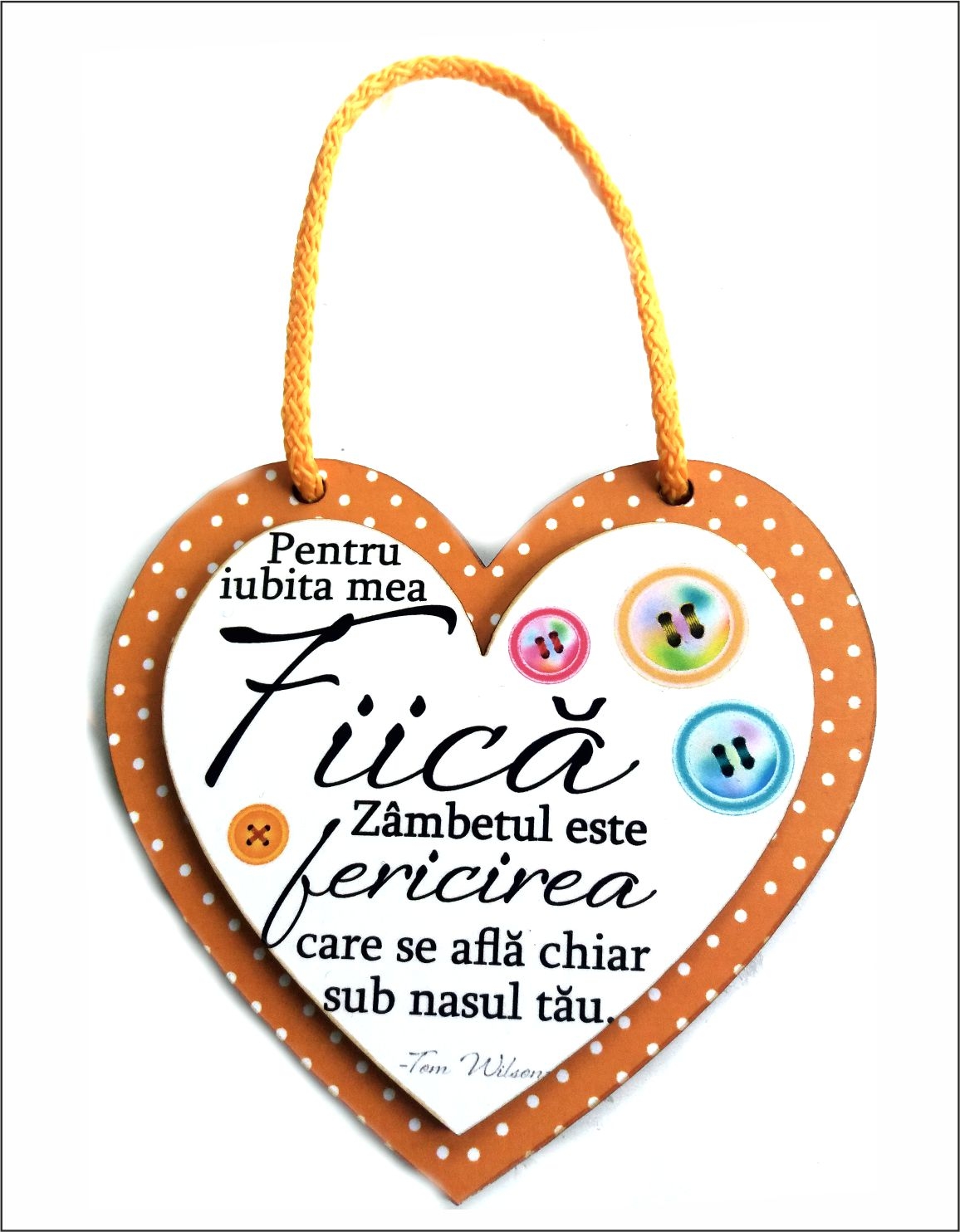 Placheta retro - Pentru iubita mea Fiica