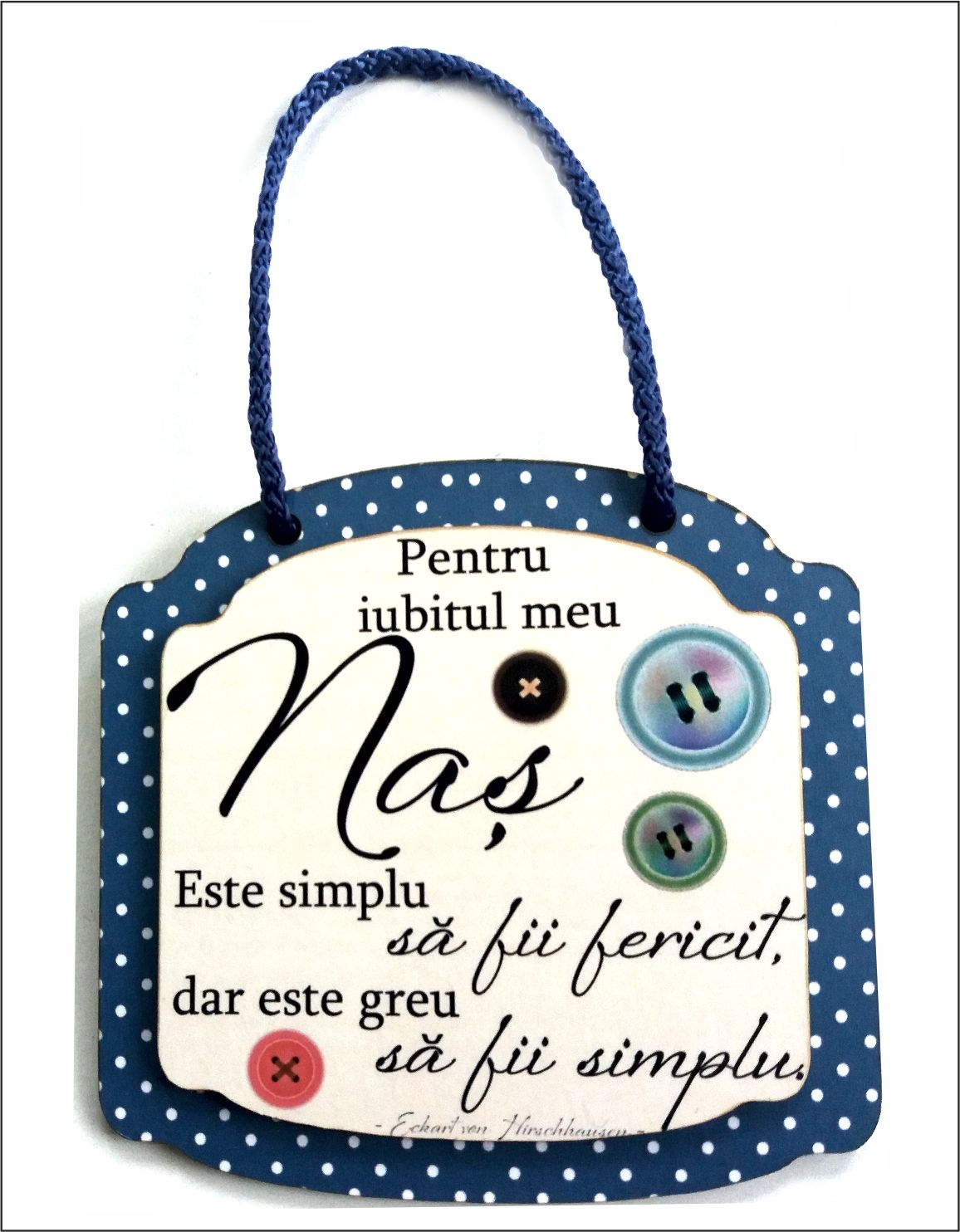 Placheta retro - Pentru iubitul meu Nas