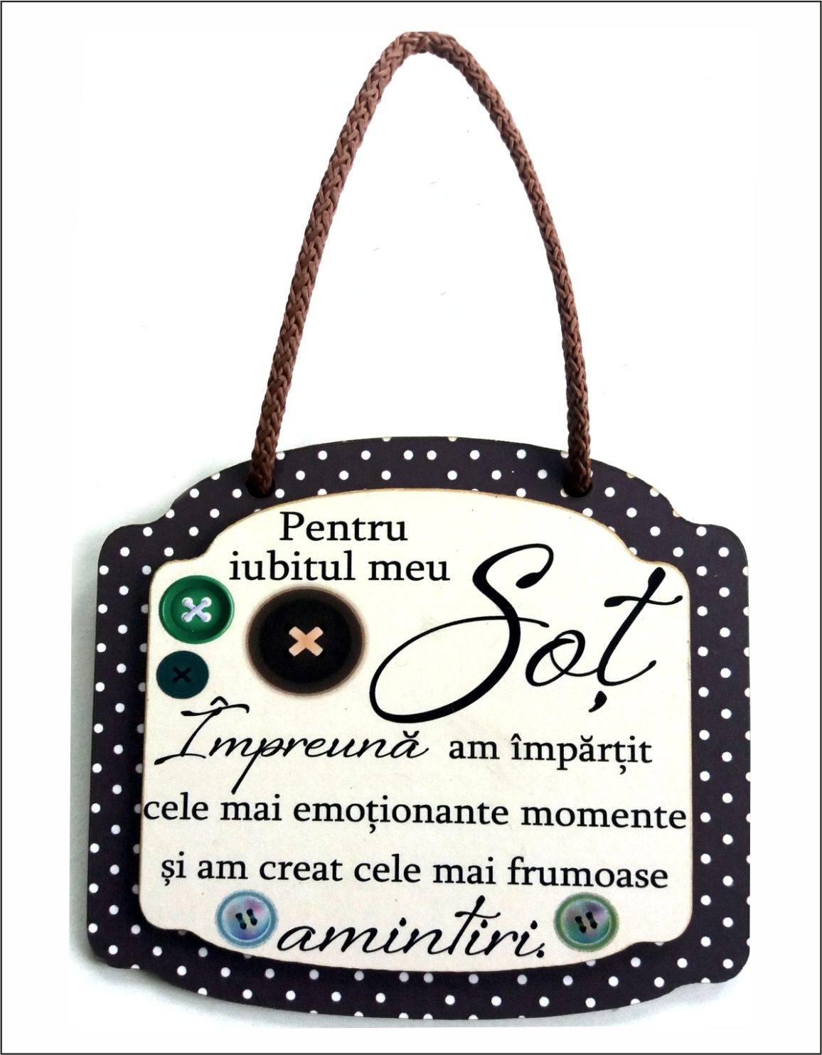 Placheta retro - Pentru iubitul meu Sot Placheta retro - Pentru iubitul meu Sot