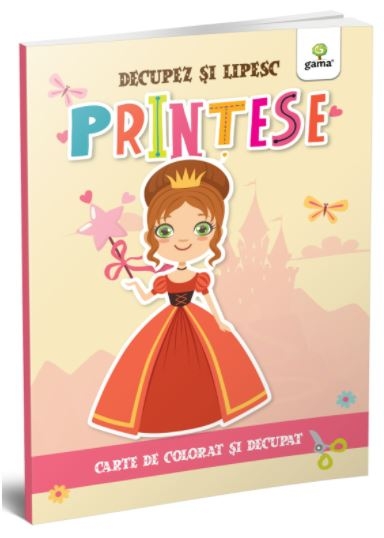Printese - Carte de colorat si decupat (3-7 ani) Printese - Carte de colorat si decupat (3-7 ani)