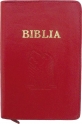 Biblia din piele, cu fermoar, rosie [053 PFR]