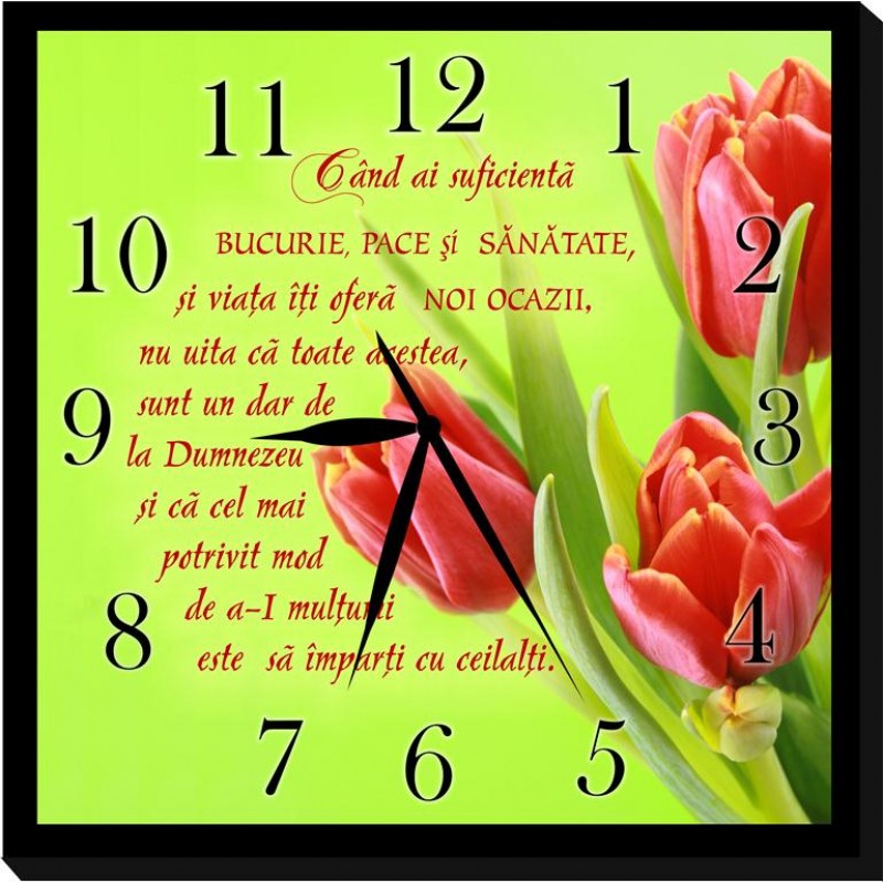 Ceas crestin - Cand ai suficienta bucurie, pace si sanatate Ceas crestin - Cand ai suficienta bucurie, pace si sanatate