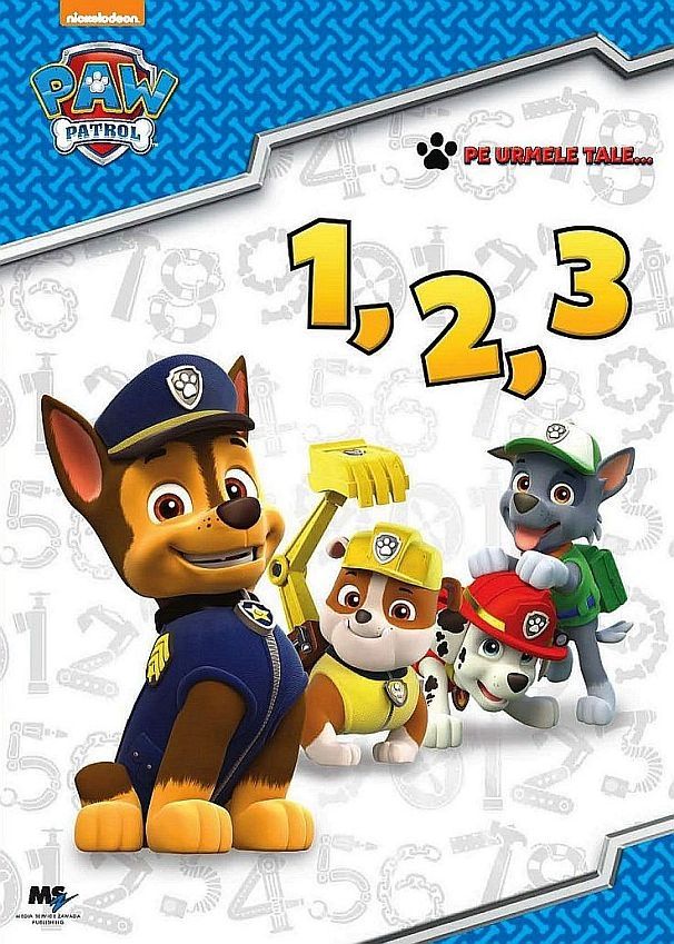 Paw Patrol - Carte cu activitati 1, 2, 3 Paw Patrol - Carte cu activitati 1, 2, 3