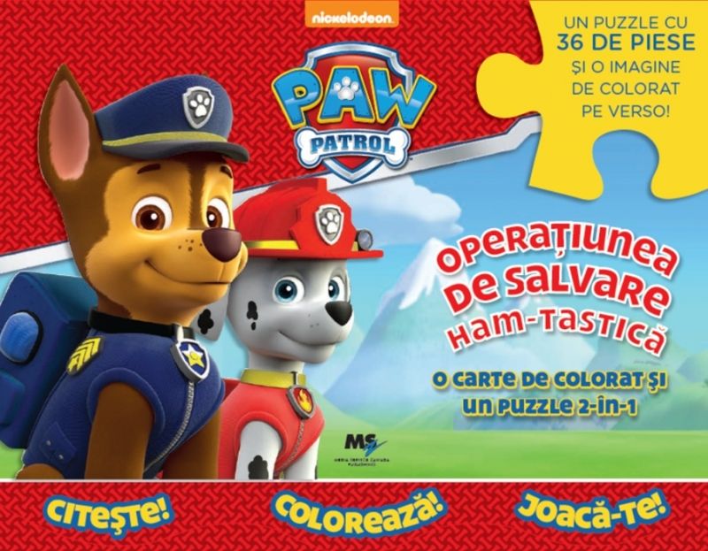 Paw Patrol - Operatiunea ham-tastica! - Carte Puzzle Paw Patrol - Operatiunea ham-tastica! - Carte Puzzle