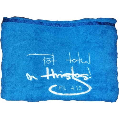 Prosop personalizat- Pot totul (albastru) Prosop personalizat- Pot totul (albastru)