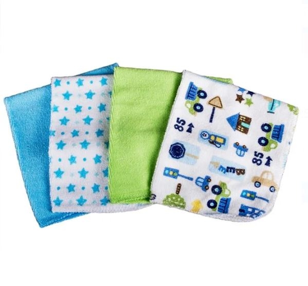 Prosopel bebe catifelat, albastru-alb - 8 buc. (25x25 cm) Prosopel bebe catifelat, albastru-alb - 8 buc. (25x25 cm)