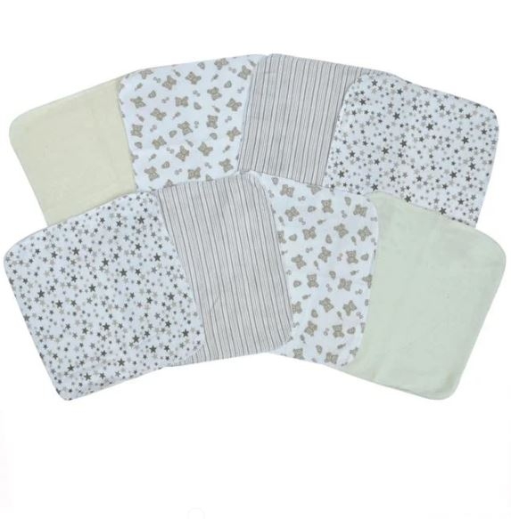 Prosopel bebe catifelat, bej - 8 buc. (25x25 cm) Prosopel bebe catifelat, bej - 8 buc. (25x25 cm)