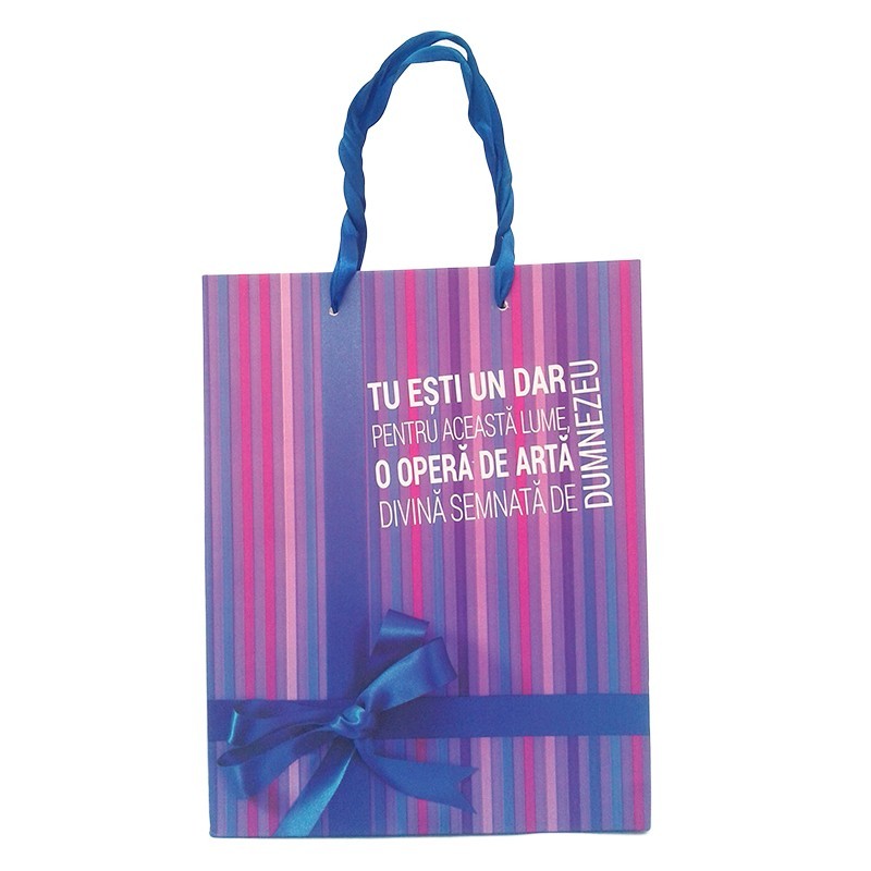 Punga medie pentru cadouri - Tu esti un dar ( 18x23 cm) Punga medie pentru cadouri - Tu esti un dar ( 18x23 cm)
