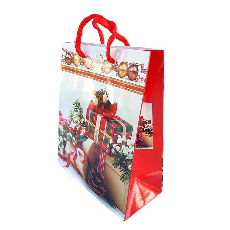 Punga mare pentru cadouri - Motiv Craciun model 6 Punga mare pentru cadouri - Motiv Craciun model 6