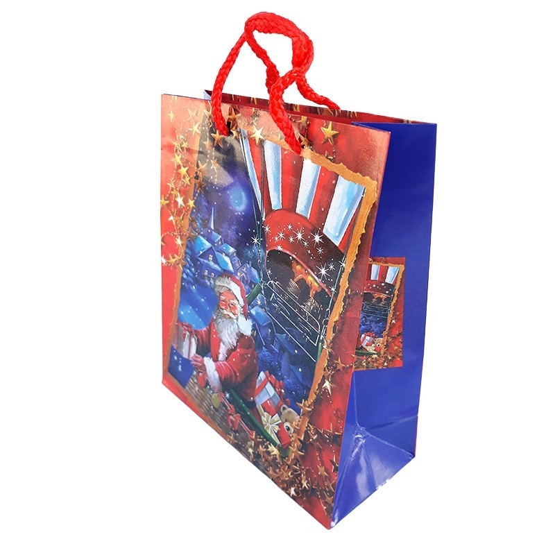 Punga mare pentru cadouri - Motiv Craciun model 1 Punga mare pentru cadouri - Motiv Craciun model 1