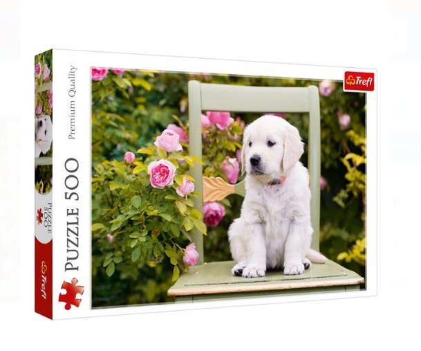 Puzzle Trefl - Catel alb pe scaun, 500 piese  - Activitati pentru copii (5+) Puzzle Trefl - Catel alb pe scaun, 500 piese  - Activitati pentru copii (5+)