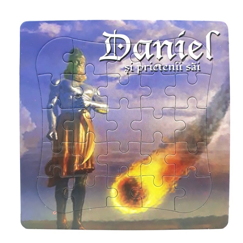 Mini Puzzle biblic - Daniel si prietenii sai (14x14 cm) Mini Puzzle biblic - Daniel si prietenii sai (14x14 cm)