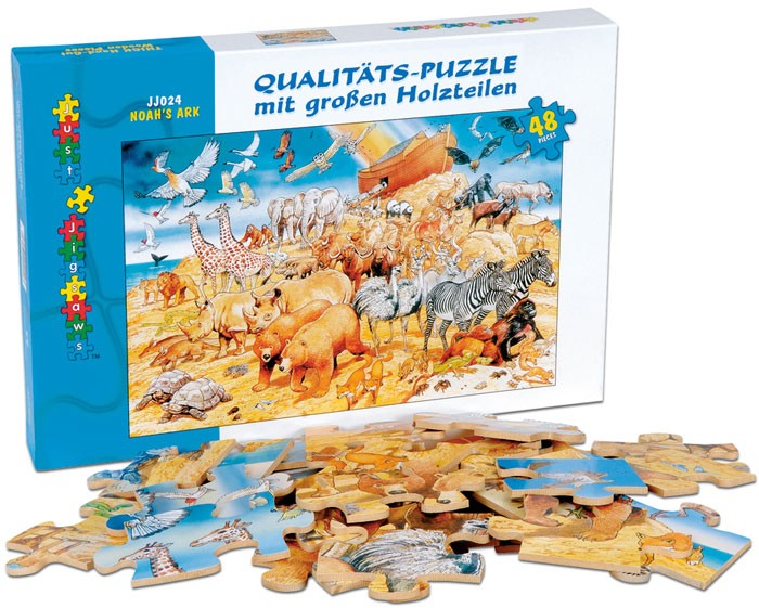Puzzle din lemn - Arca lui Noe (48 piese) Puzzle din lemn - Arca lui Noe (48 piese)