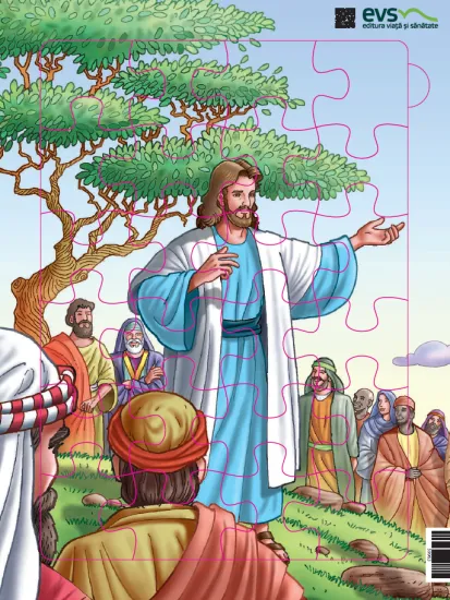 Puzzle - Isus pe Muntele Fericirilor (24 piese)
