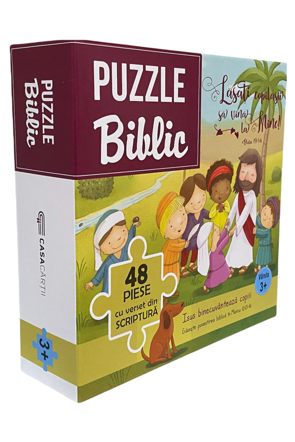 Puzzle 48 de piese - Isus binecuvântează copiii Puzzle 48 de piese - Isus binecuvântează copiii