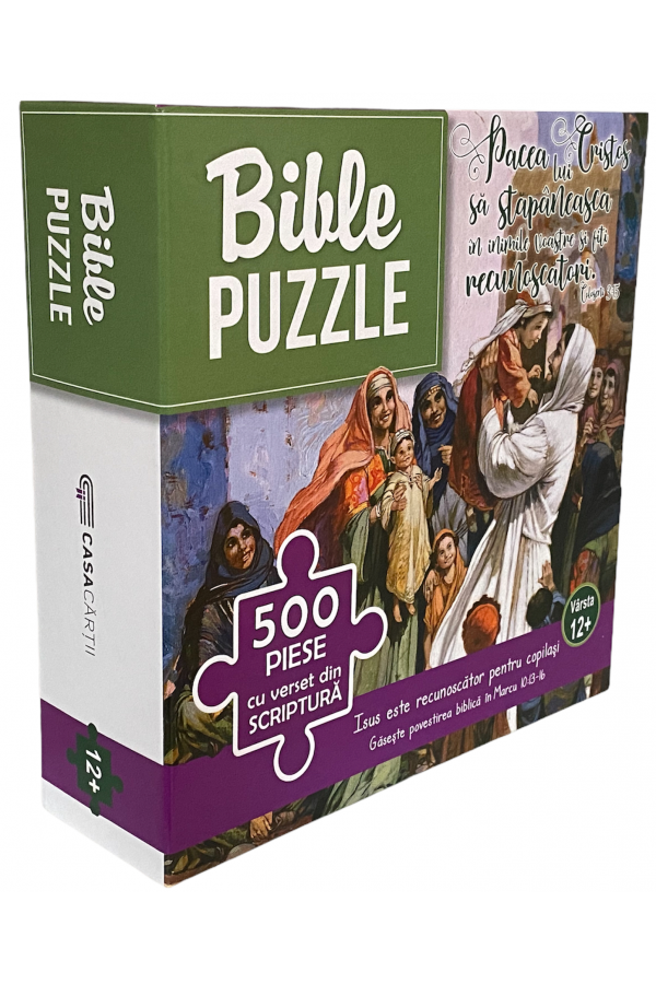 Puzzle 500 de piese - Isus este recunoscător pentru copilași Puzzle 500 de piese - Isus este recunoscător pentru copilași