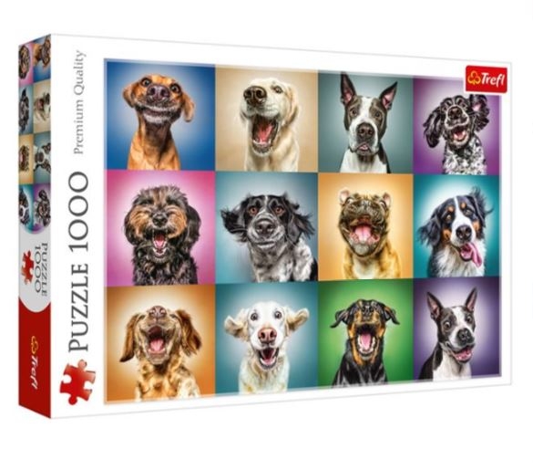 Puzzle Trefl - Caini amuzanti, 1000 piese - Activitati pentru copii (5+) Puzzle Trefl - Caini amuzanti, 1000 piese - Activitati pentru copii (5+)