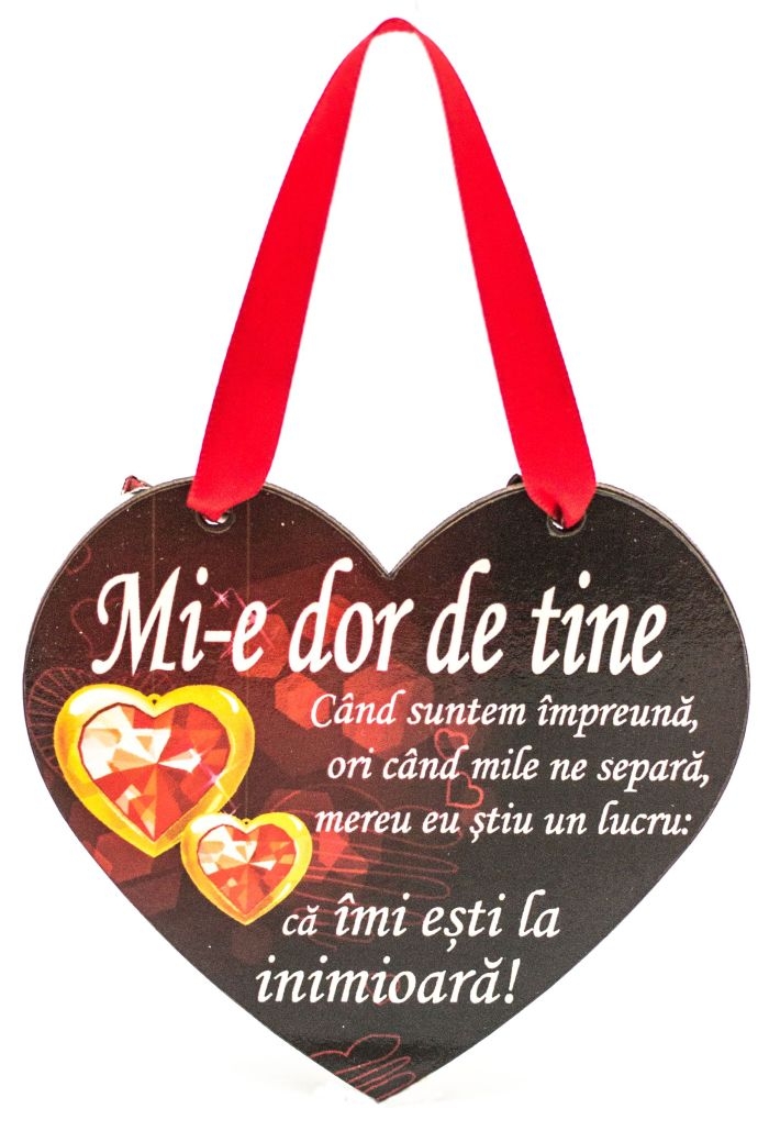 Placheta sentimentala - Mi-e dor de tine Placheta sentimentala - Mi-e dor de tine
