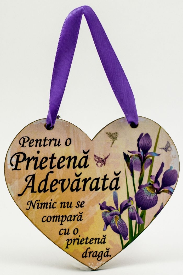 Placheta sentimentala - Pentru o Prietena Adevarata Placheta sentimentala - Pentru o Prietena Adevarata