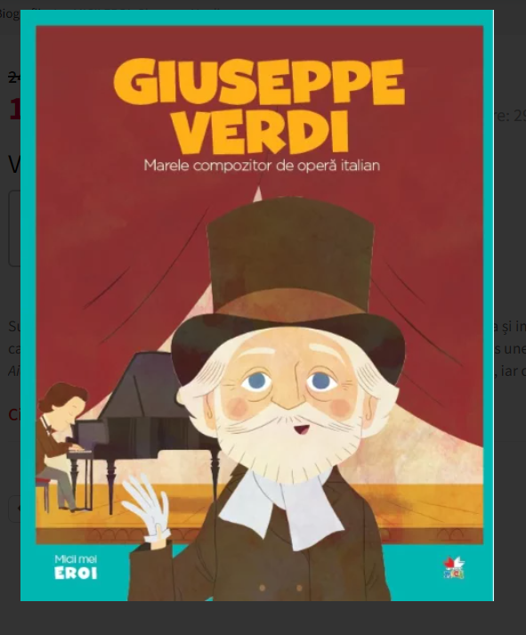 Micii mei eroi - Giuseppe Verdi - Marele compozitor de opera italian (5-10 ani) Micii mei eroi - Giuseppe Verdi - Marele compozitor de opera italian (5-10 ani)