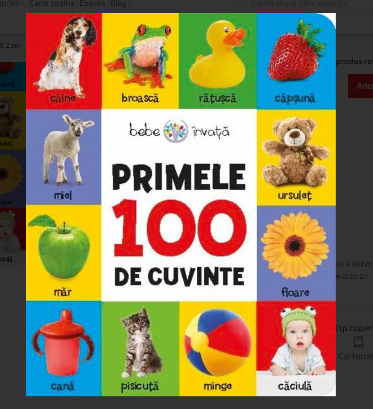 Primele 100 de cuvinte - Bebe invata Primele 100 de cuvinte - Bebe invata