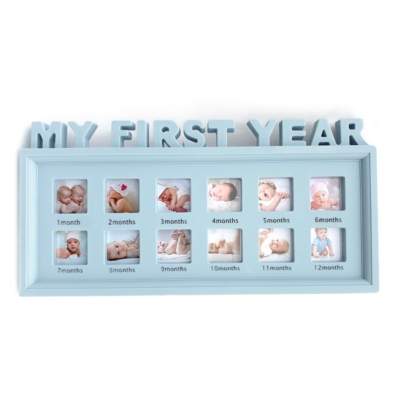 Rama foto, albastru - 12 fotografii - My first year Rama foto, albastru - 12 fotografii - My first year