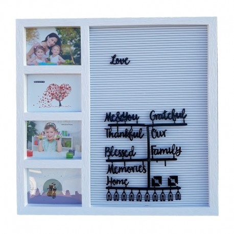 Rama foto - 4 poze si panou mesaje Rama foto - 4 poze si panou mesaje