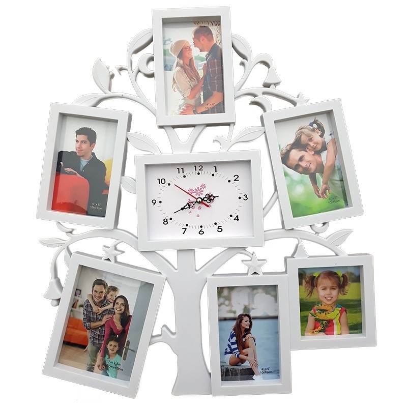 Rama foto colaj 6 poze cu ceas Rama foto colaj 6 poze cu ceas