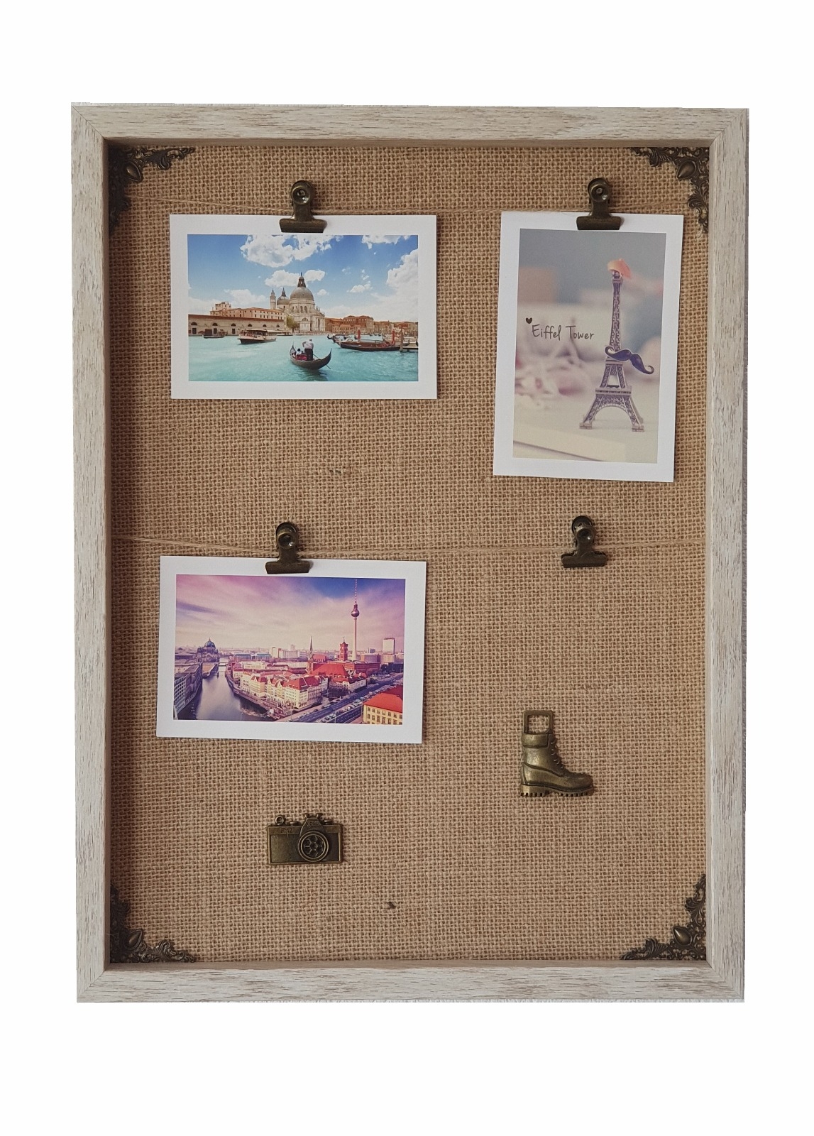 Rama foto vintage, bej - colaj 4 poze (42.5x31.5x3 cm) Rama foto vintage, bej - colaj 4 poze (42.5x31.5x3 cm)