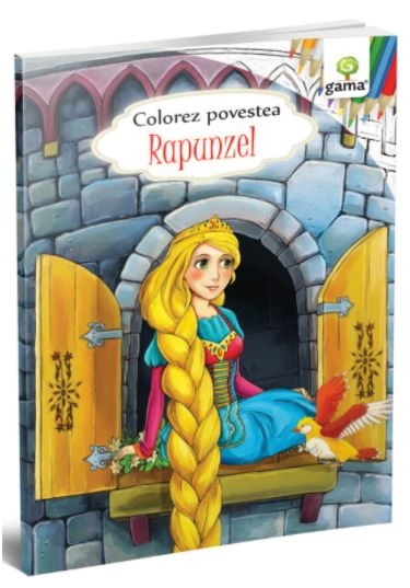 Rapunzel - Carte de colorat cu povesti (3-5 ani) Rapunzel - Carte de colorat cu povesti (3-5 ani)
