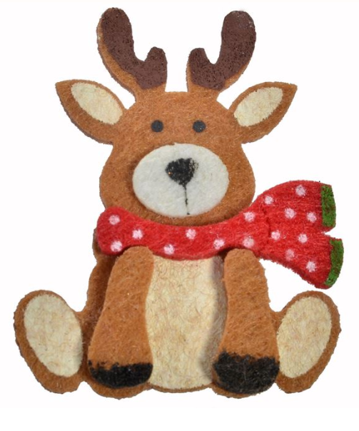 Mini clame din lemn de Craciun - Reni maro, 6 buc. Mini clame din lemn de Craciun - Reni maro, 6 buc.