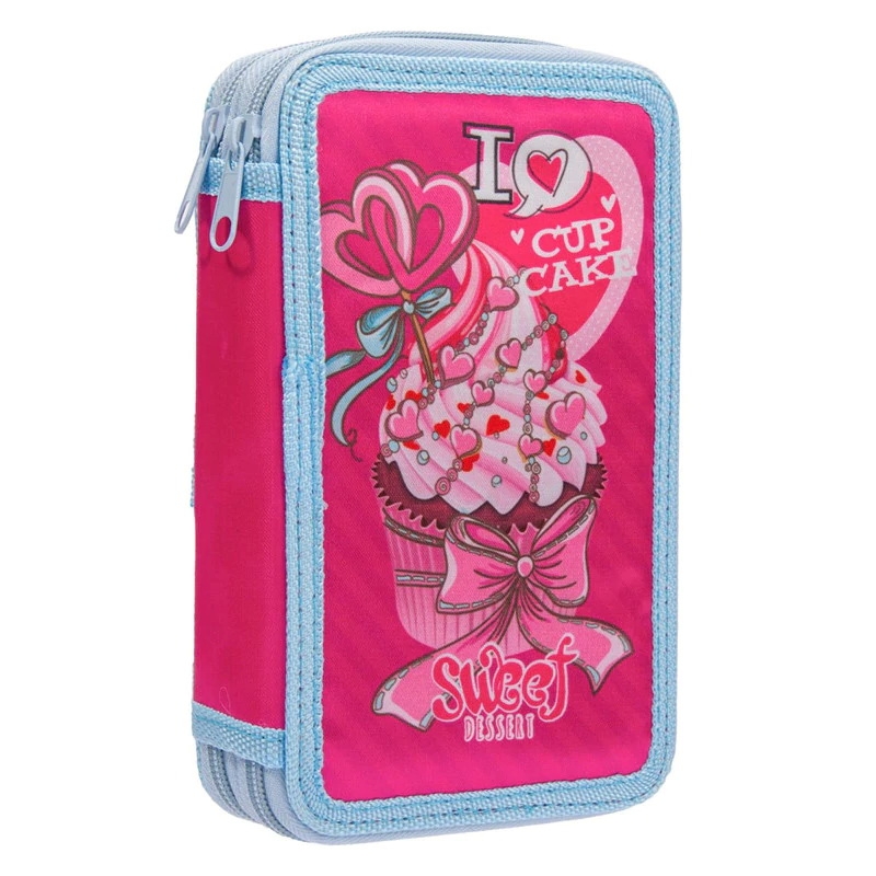 Penar fete echipat -  I Love Cupcake (13x20x4 cm) Penar fete echipat -  I Love Cupcake (13x20x4 cm)