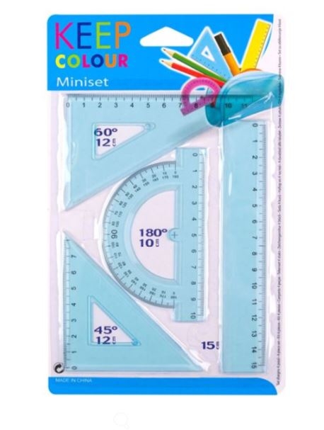 Set rigle, albastre, 4 buc. (Rechizite pentru scoala) Set rigle, albastre, 4 buc. (Rechizite pentru scoala)