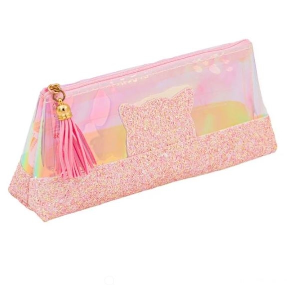 Penar, roz glitter - Pisica  (20x5x9 cm) Penar, roz glitter - Pisica  (20x5x9 cm)
