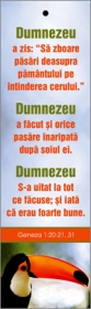 Semn de carte cu panglica portocalie - Dumnezeu