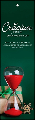 Semn de carte cu panglica verde închis - Mesaj si Verset: Crăciun Fericit & Un An Nou cu Isus! " Cei ce caută pe Domnul nu duc lipsă de niciun bine." Psalmul 34:10 Semn de carte cu panglica verde închis - Mesaj si Verset: Crăciun Fericit & Un An Nou cu Isus! " Cei ce caută pe Domnul nu duc lipsă de niciun bine." Psalmul 34:10
