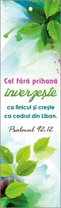 Semn de carte cu panglica verde deschis - " Cel fara prihana inverzeste !" Semn de carte cu panglica verde deschis - " Cel fara prihana inverzeste !"