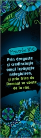 Semn de carte cu panglica albastra - Prin dragoste si credinciosie Semn de carte cu panglica albastra - Prin dragoste si credinciosie