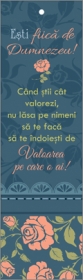 Semn de carte cu panglica roz corai - Esti fiica de Dumnezeu! Semn de carte cu panglica roz corai - Esti fiica de Dumnezeu!