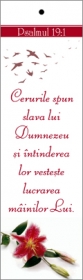 Semn de carte cu panglica visinie  - Cerurile spun slava lui Semn de carte cu panglica visinie  - Cerurile spun slava lui