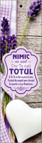 Semn de carte cu panglica mov deschis  - Nimic nu sunt Semn de carte cu panglica mov deschis  - Nimic nu sunt