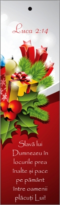 Semn de carte cu panglica roșie- " Slavă lui Dumnezeu în locurile preaînalte și pace pe pământ între oamenii plăcuți Lui! " Luca 2:14 (1) Semn de carte cu panglica roșie- " Slavă lui Dumnezeu în locurile preaînalte și pace pe pământ între oamenii plăcuți Lui! " Luca 2:14 (1)