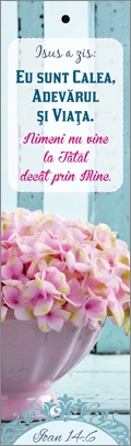 Semn de carte cu panglica albastra - "Eu sunt Calea, Adevărul şi Viaţa" Semn de carte cu panglica albastra - "Eu sunt Calea, Adevărul şi Viaţa"