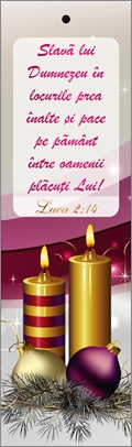 Semn de carte cu panglica fuchsia- " Slavă lui Dumnezeu în locurile preaînalte și pace pe pământ între oamenii plăcuți Lui! " Luca 2:14 Semn de carte cu panglica fuchsia- " Slavă lui Dumnezeu în locurile preaînalte și pace pe pământ între oamenii plăcuți Lui! " Luca 2:14