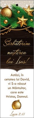 Semn de carte cu panglica crem -  Mesaj si Verset: Sărbătorim naşterea lui Isus! "Astăzi, în cetatea lui David, vi S-a născut un Mântuitor, care este Hristos, Domnul ." Luca 2:11 Semn de carte cu panglica crem -  Mesaj si Verset: Sărbătorim naşterea lui Isus! "Astăzi, în cetatea lui David, vi S-a născut un Mântuitor, care este Hristos, Domnul ." Luca 2:11