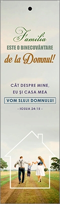 Semn de carte cu panglica alba  - "  Familia este o binecuvantare de la Domnul !" Semn de carte cu panglica alba  - "  Familia este o binecuvantare de la Domnul !"